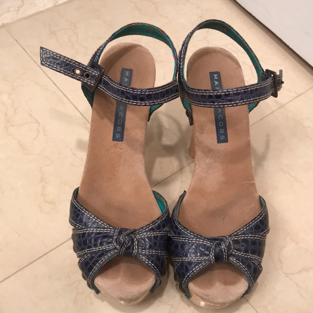 Marc Jacobs blue platform sandals
